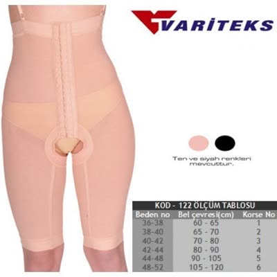 Variteks Liposuction Korsesi, Ayarlanabilir, Konforlu