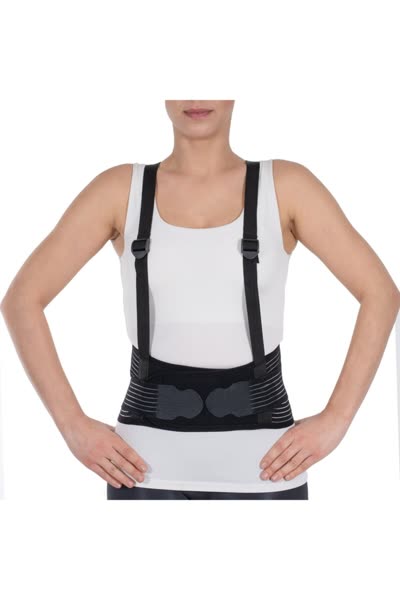 Wingmed Çalışma Korse 16cm Plus (askılı) Siyah